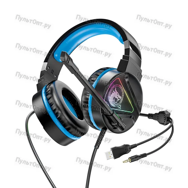 Наушники Hoco W104 Drift gaming headphones (синий)