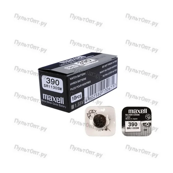 Эл. пит. 389/390 (SR1130W/SW) Maxell (10)