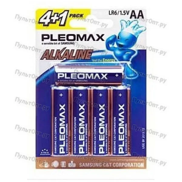 Эл. пит. AA alkaline BL04+01 Samsung Pleomax (50)