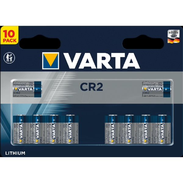 Батарейка Varta ELECTRONICS CR2 BL10 Lithium 3V (6206) (10/100)