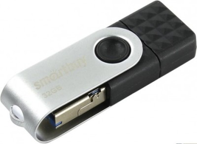 USB 3.0 32GB Smart Buy Trio 3-in-1 (USB Type-A + USB Type-C + micro USB)