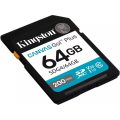 SDXC 64GB Kingston Class 10 UHS-I U3 V30 Canvas Go Plus G4 200R V30