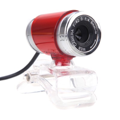 Web-камера CBR CW 830M Red, 0,3 МП, раз. видео 640х480, USB 2.0, встр. микрофон, ручная фокусировка,