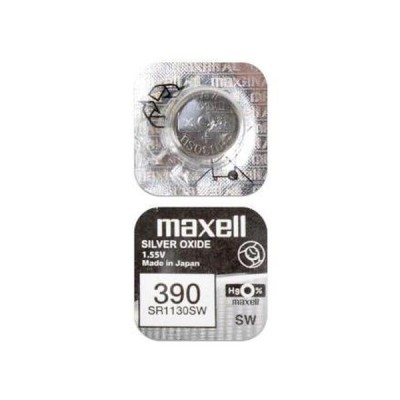 Батарейка Maxell 390 BL1 Silver Oxide 1.55V 0%Hg (1/10/100)