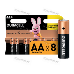 Батарейка Duracell Basic LR6 AA BL8 Alkaline 1.5V (8/96/32832)