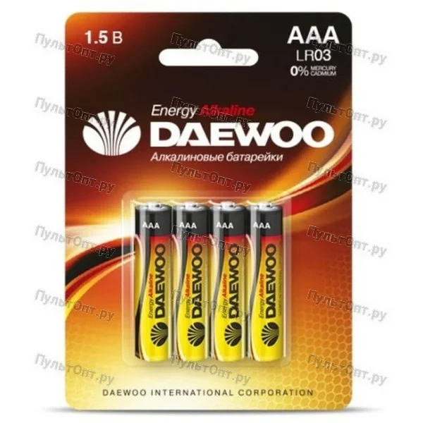 Эл. пит. AAA alkaline BL04 Daewoo Energy (40)