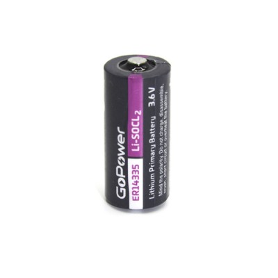 Батарейка GoPower 14335 2/3AA PC1 Li-SOCl2 3.6V (1/10/500)