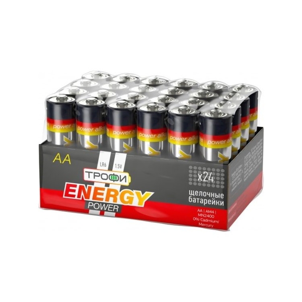 Элемент питания Трофи LR6-24 bulk ENERGY POWER Alkaline (24/720/21600)