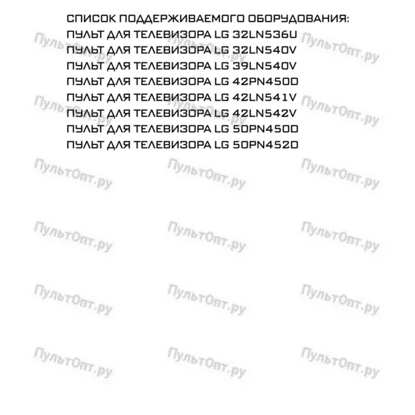 Пульт Huayu для LG AKB73715603
