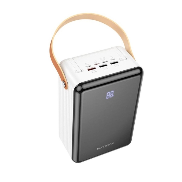 Аккумулятор внешний Borofone BJ32 Terra, 80000mAh, пластик, PD22,5Вт, 2 USB выхода, 2 Type-C, 3.0A, 
