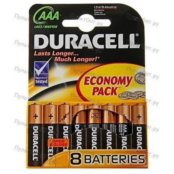 Эл. пит. AAA alkaline BL08 Duracell BASIC (80)
