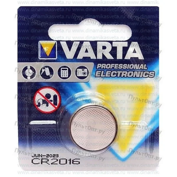 Эл. пит. CR2016 BL1 Varta (10)