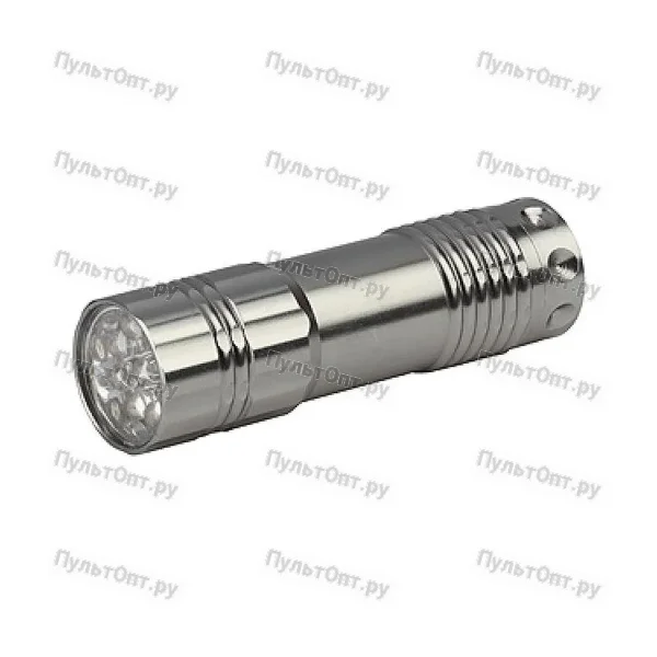 Фонарь Трофи TM9, алюм, 9xLED, 3хААА, серебро