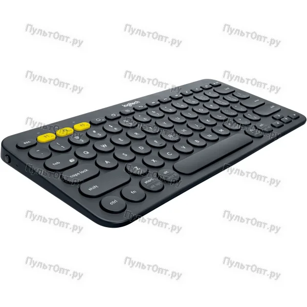 Клавиатура Logitech Multi-Device K380 темно-серый беспроводная BT slim Multimedia для ноутбука