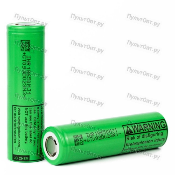 Аккумулятор Li-ion LG MJ1 18650 bulk 20A 3500mAh без защиты высокий ток(1/100)