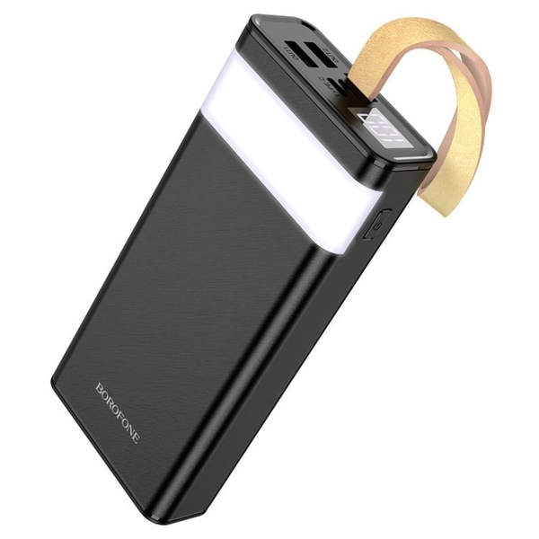 Аккумулятор внешний Borofone BJ18, 20000mAh, пластик, 1 USB выход, микро USB, Type-C, индикатор, 2.0