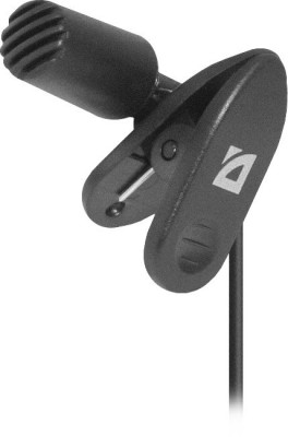 Микрофон Defender MIC-109 черный, на прищепке, 1,8 м. (1/200)