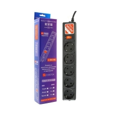 Сетевой фильтр 3м 5гн зем Power Cube черный