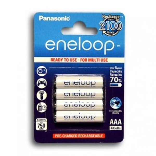 Аккумулятор AAA NI-MH BL4 Panasonic eneloop 750 mAh (48)