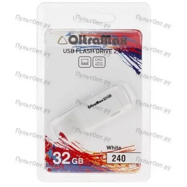 USB 32GB OltraMax 240 белый