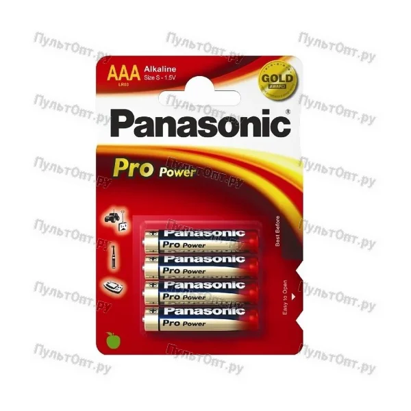 Эл. пит. AAA alkaline BL04 Panasonic PRO Power alkaline
