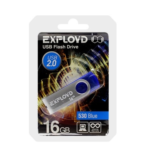 USB 16GB Exployd 530 синий