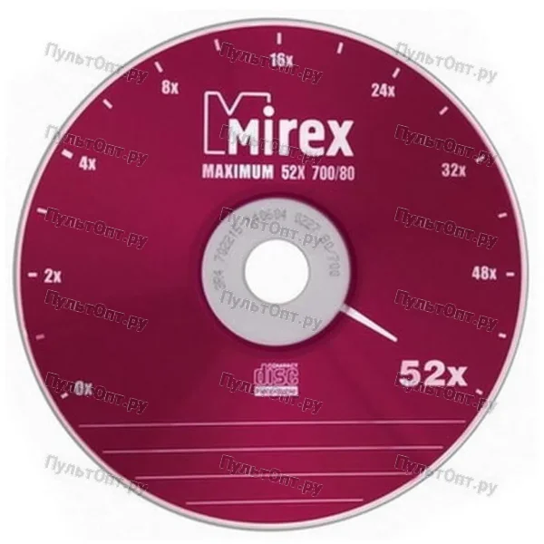 Диск Mirex CD-R MAXIMUM 700 Мб 52x Slim case (1/200)