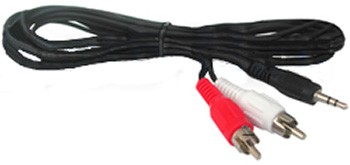 Аудио кабель штекер 3,5 мм стерео - 2 RCA 3 м (10 !250)