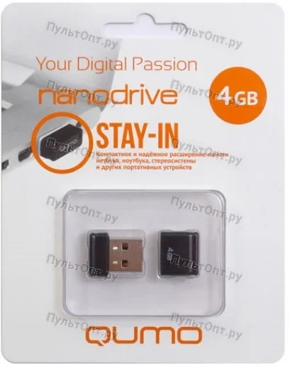 USB 4GB Qumo Nano чёрный