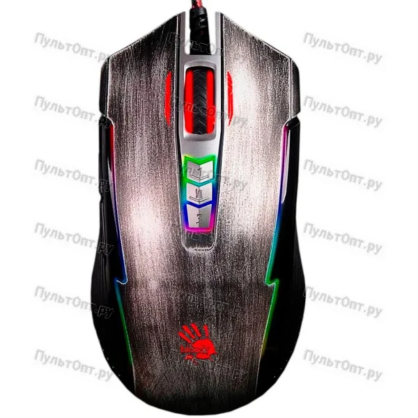 Мышь A4 Bloody P93 Bullet серый оптическая (5000dpi) USB2.0 (8but)