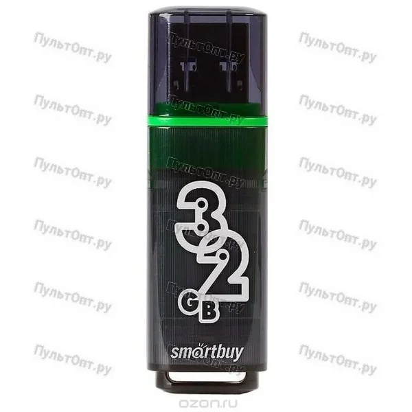 USB 3.0 32GB Smartbuy Glossy темно серый