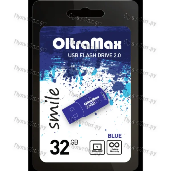 USB 32GB OltraMax Smile синий