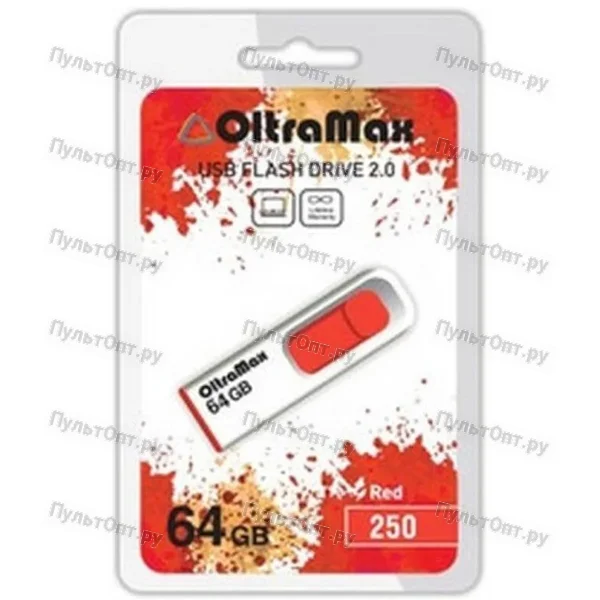 USB 64GB OltraMax 250 красный