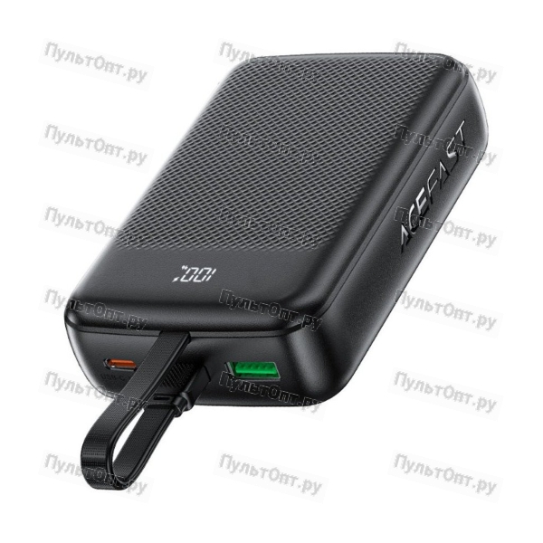 Аккумулятор внешний ACEFAST M14, 20000mAh, 1 Type-C, PD20Вт, QC3.0, кабель Type-C, индикатор, цвет: 