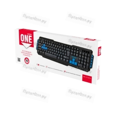 Клавиатура беспроводная Smartbuy 231 игровая USB мультимед. черный синий (1/20)