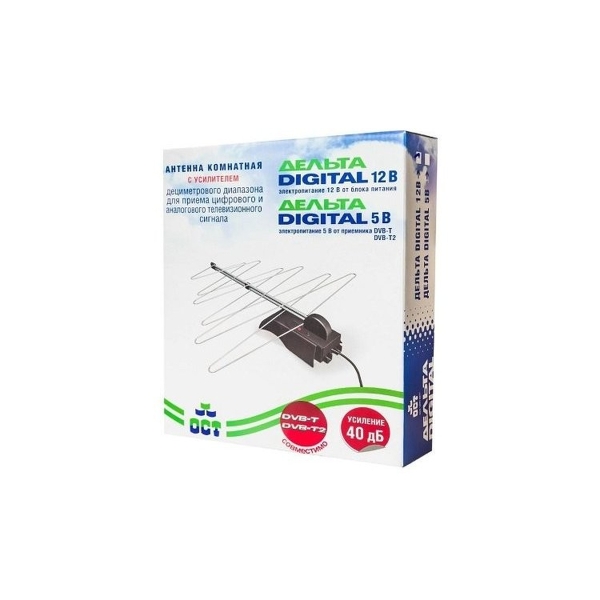Антенна комнатная активная ДМВ Дельта К131А.03 (АТН 5.4)