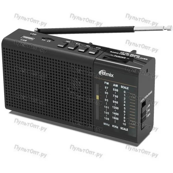 Радиоприёмник Ritmix RPR-155 черный(1/30)