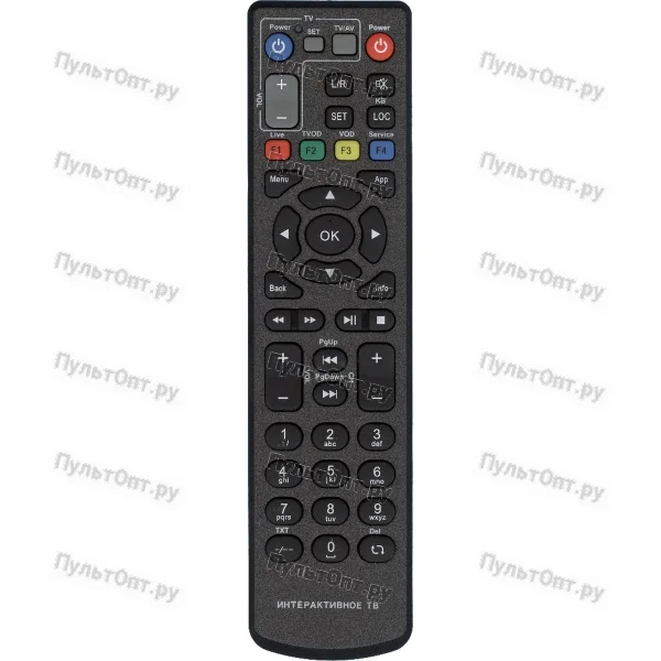 Пульт Huayu для Zala IP-TV черный