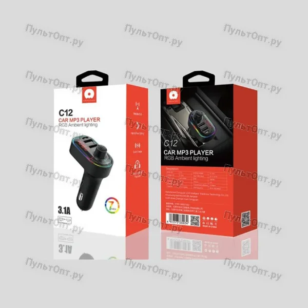Модулятор FM Hoco MP3 WUW-C12