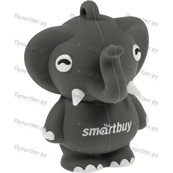 USB 32GB Smartbuy Wild series Слонёнок серый