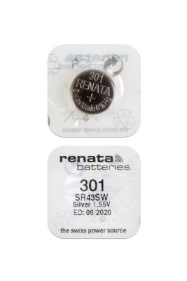 Батарейка Renata 301 Silver Oxide 1.55V (10/100)