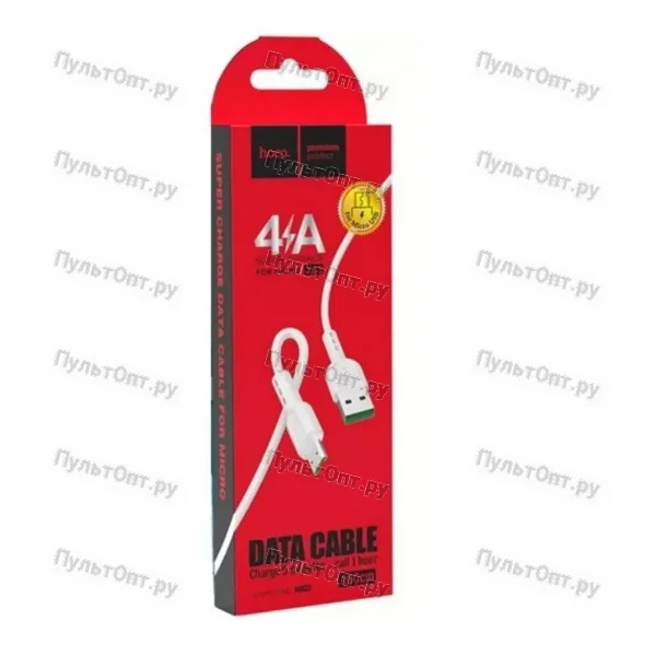 Кабель USB - micro USB Hoco X33 4A Surge flash (белый)