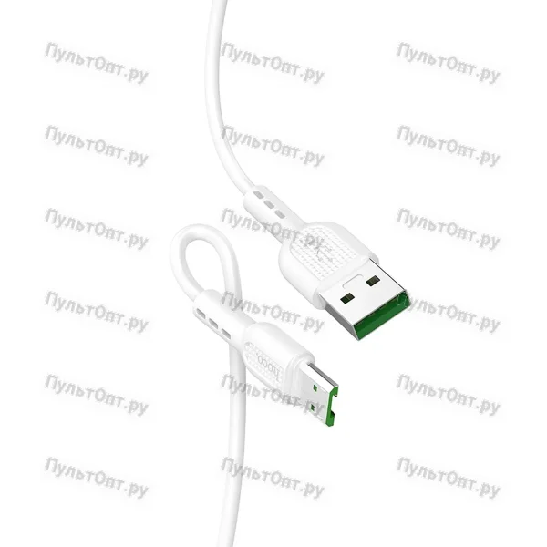 Кабель USB - micro USB Hoco X33 4A Surge flash (белый)