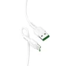 Кабель USB - micro USB Hoco X33 4A Surge flash (белый)