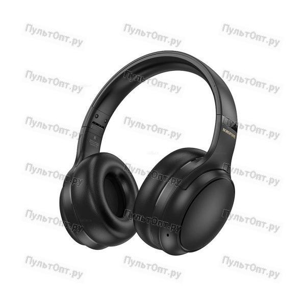Наушники полноразмерные Borofone BO29 Plus Fascinador, беспроводные, bluetooth 5.4, AUX, цвет: чёрны