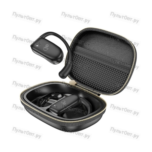 Наушники внутриканальные Hoco EA2 Graceful, пластик, bluetooth 5.3, микрофон, цвет: чёрный (1/91)