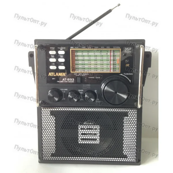 Бумбокс Atlanfa AT-893 с сабвуфером+USB+karaoke