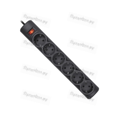 Сетевой фильтр Defender DFS 153 6р.С/З 10A 3.0м 125 Дж черный (1/30)
