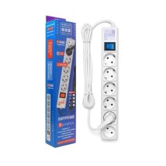 Сетевой фильтр 5м 6гн зем Power Cube (белый) 16А/3,5кВт