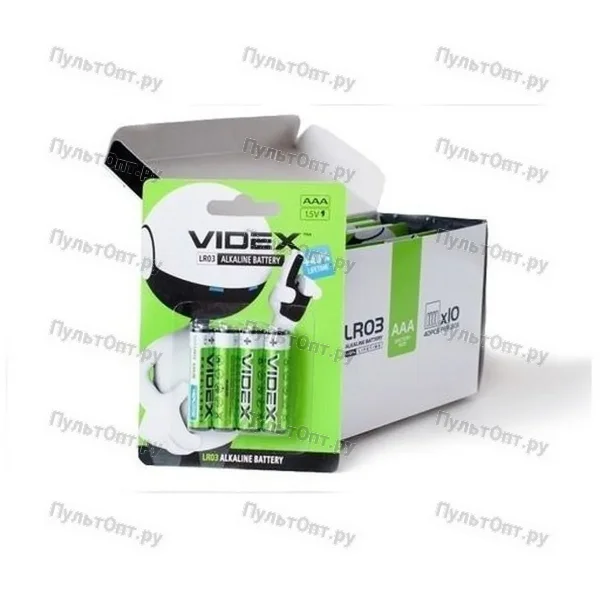 Эл. пит. AAA alkaline BL04 Videx (40)
